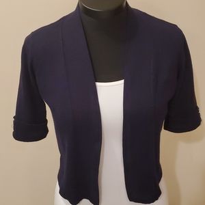 Navy Blue short sleeve sweater